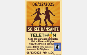 Soirée dansante Téléthon - Le Plessis-Belleville