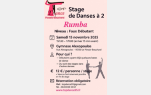 Stage Tango au Plessis Bouchard