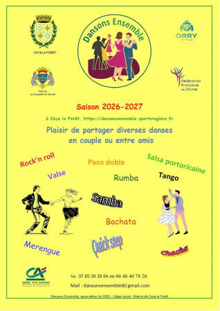 cours de danse 2026/2027