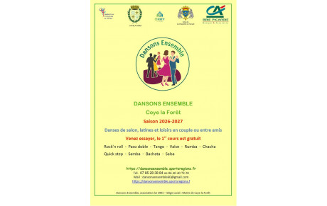 cours de danse 2026/2027