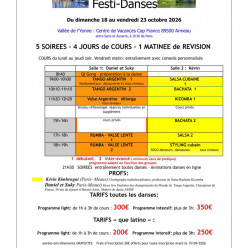 Stage tango argentin & Danses à Armeau